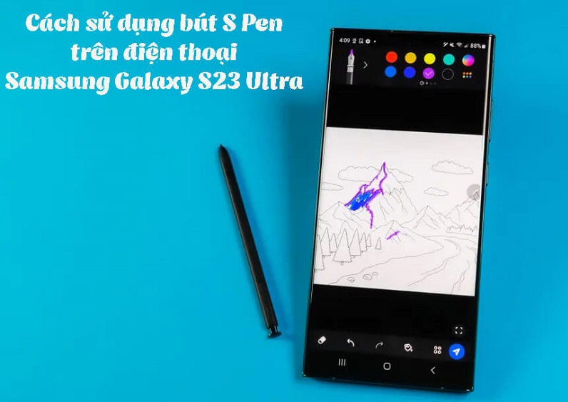 bút spen Samsung S23 Ultra chính hãng